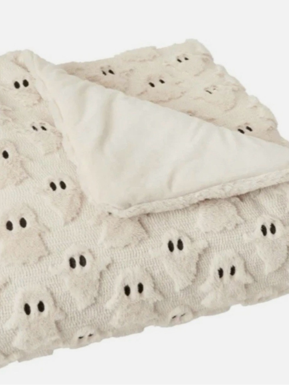 Halloween embroidered Faux Fur Throw